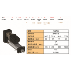 灵德伺服电动缸大力推杆缸AOE125