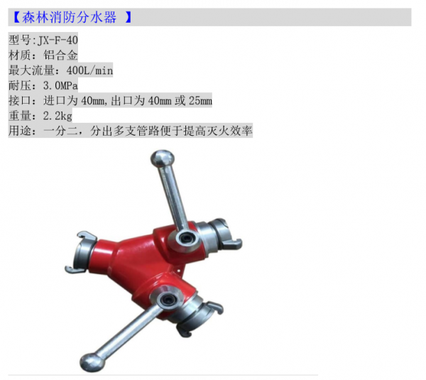 消防二分器33