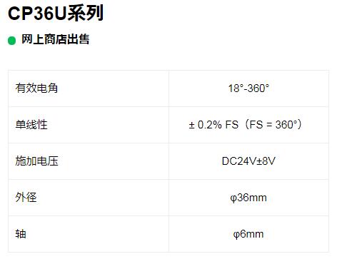 MIDORI电位器 CP36U系列 