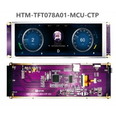 7.84寸条形电容式触摸IPS TFT液晶显示屏MCU车载显示器