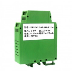 模拟量0-5V转4-20mA/24VDC隔离变送器